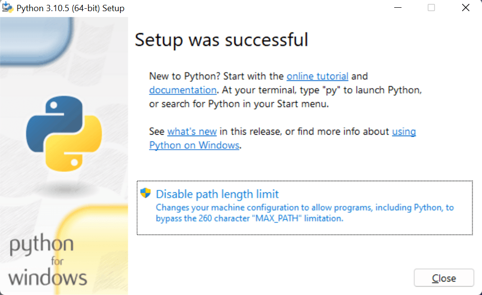 How to Install Python in Microsoft Windows 11