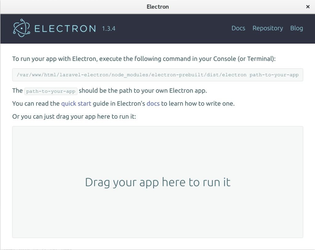 Electron Installation